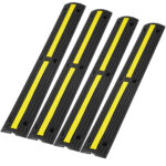 4 PCs 39'' Cable Protector Ramp 18000 Lbs Speed Bump Floor Cable Protector - Image 6