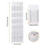1Pc Over The Door Shoes Rack 24-Pocket Crystal Clear Organizer 6-Layer Hanging Storage Shelf For Shoes Slippers Small Toys Closet Cabinet - Image 10