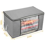 2Pcs Clothes Storage Bag 90L Large Capacity Foldable Closet - Image 2