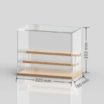 The Ins-style Blind Box Storage Box Uses Food-grade Material, With Adjustable Partitions And Transparent Display Design