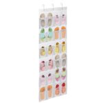 1Pc Over The Door Shoes Rack 24-Pocket Crystal Clear Organizer 6-Layer Hanging Storage Shelf For Shoes Slippers Small Toys Closet Cabinet - Image 6