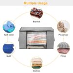 2Pcs Clothes Storage Bag 90L Large Capacity Foldable Closet - Image 5