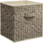 12 Inch Foldable Cube Storage Bins Set Of 6, Closet Organizers Bins And Storage Box For Toy Clothes-Brown - Image 6
