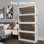 35.4 Inch Wide Clear Plastic Locker For Closet Organizer Storage, Folding Storage Box - Image 6