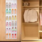 1Pc Over The Door Shoes Rack 24-Pocket Crystal Clear Organizer 6-Layer Hanging Storage Shelf For Shoes Slippers Small Toys Closet Cabinet - Image 7
