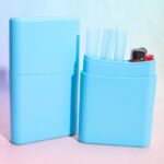 Sealed Portable Colored Plastic Cigarette Storage Box - Image 4