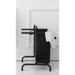 2-tier Laundry Basket 110 Litre Large Black Oxford Laundry Basket Sorter - Image 5