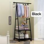 Multifunctional Metal Clothes Drying Rack Edge, Home Kitchen Wardrobe Independent Triangle Movable Multi-layer Storage Rack