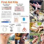 121Pcs Survival Kits Professional Emergency Survival Gear Tactical First Aid Kit Supplies For Outdoor Adventure Camping Hiking Hunting - Image 10