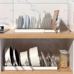 A Retractable Kitchen Storage Rack With Pot Rack, Dish Rack, Drainer And Pull-out Drawer, A Space-saving Storage Solution - Image 6