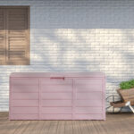 Yard Plastic Storage Box Pink Color
