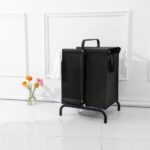 2-tier Laundry Basket 110 Litre Large Black Oxford Laundry Basket Sorter