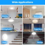 1Pack Magnetic Flush Ceiling Light Rechargeable Motion Sensor Ceiling Light Wireless Ceiling Light With Timer Remote Stepless Dimmable For Closet Stairs Garage Bathroom - Image 9
