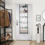 1Pc 6 Tier Over Door Pantry Organizer Hanging Hooks Door Storage Rack Carbon Steel Basket 62.99in Over Door Shelf For Kitchen Bathroom - Image 7