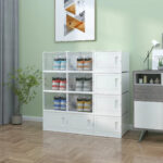 12 Pack Clear White Stackable Storage Shoe Box , Shoe Container Organizer Sneaker Storage Drawer Fit To Women Size 13 - Image 3