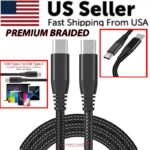 Braided USB C Type-C Fast Charging Data SYNC Charger Cable Cord - Image 5