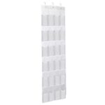 1Pc Over The Door Shoes Rack 24-Pocket Crystal Clear Organizer 6-Layer Hanging Storage Shelf For Shoes Slippers Small Toys Closet Cabinet - Image 4