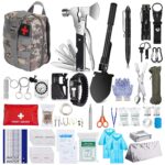 125Pcs Survival Kits Professional Emergency Survival Gear Tactical First Aid Kit Supplies For Outdoor Adventure Camping Hiking Hunting