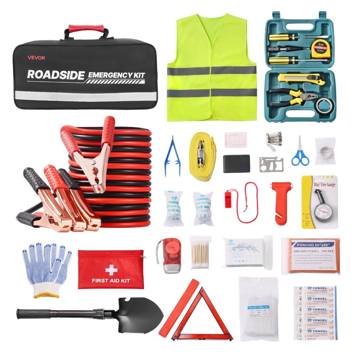31 Pcs Car Emergency Kit With Medical Emergency First Aid Kit For Vehicles - Image 5
