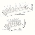 A Retractable Kitchen Storage Rack With Pot Rack, Dish Rack, Drainer And Pull-out Drawer, A Space-saving Storage Solution - Image 7