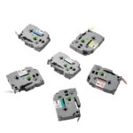 Label Maker Tape Refills 6 Pack – 12mm Colored Replacement TZe-131 TZe-231 Compatible Label Tape for Brother P-Touch Machines - Image 2