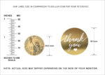 1.5 inch Gold Round thank you stickers Labels Waterproof Stationery Sticker korean Gold Foil Paper Sealing Label Sticker - Image 4