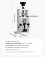 Manual Wire Stripper Stripping Machine 0.06-1 In Hand Crank Or Drill Powered - Image 5