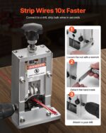 Manual Wire Stripper Stripping Machine 0.06-1 In Hand Crank Or Drill Powered - Image 2