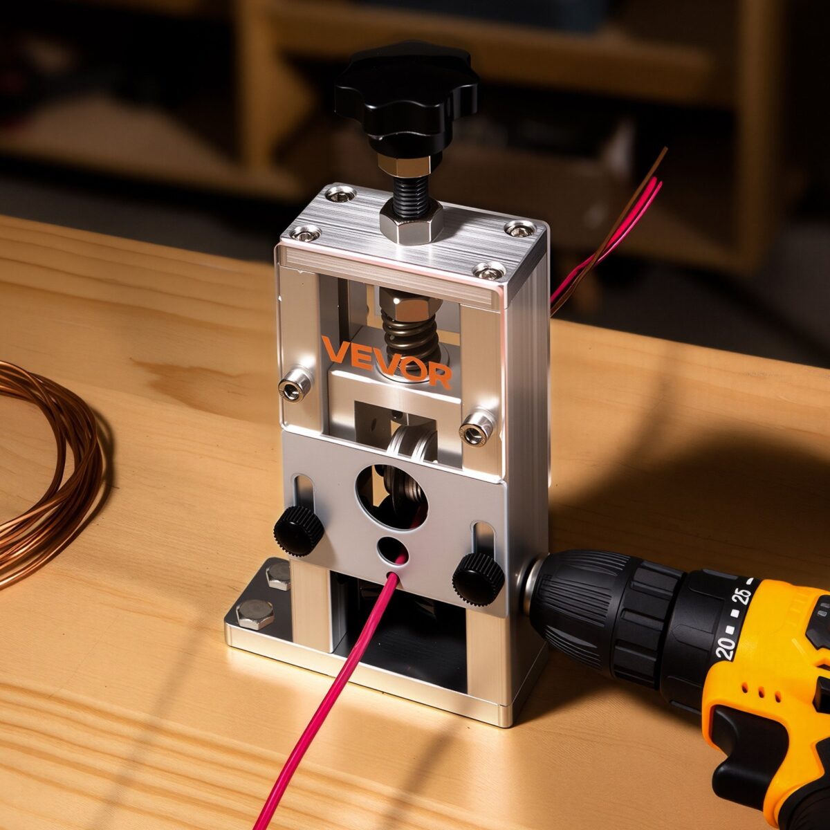 Manual Wire Stripper Stripping Machine 0.06-1 In Hand Crank Or Drill Powered - Image 3