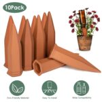 10Pack Plant Watering Spikes Terracotta Automatic Watering Devices With Slow Release Control Plant Waterer Self Watering Stakes For Indoor Outdoor Plants