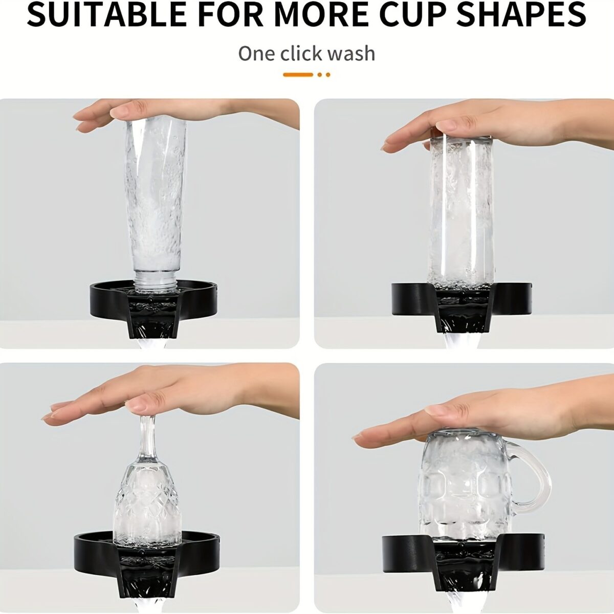 Manual Press-type Automatic Cup Cleaning Set, Including A Cup Cleaner With Connecting Tube And Connecting Water Pipe, Capable Of Pressing And Cleaning Cups, Suitable For Bars, Restaurants And Househol - Image 8