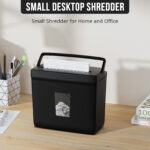 Woolsche 5 Sheet Cross Cut Paper Shredder For Home Use, Jam Proof - Image 2