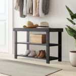 Bamboo Shoe Rack Bench