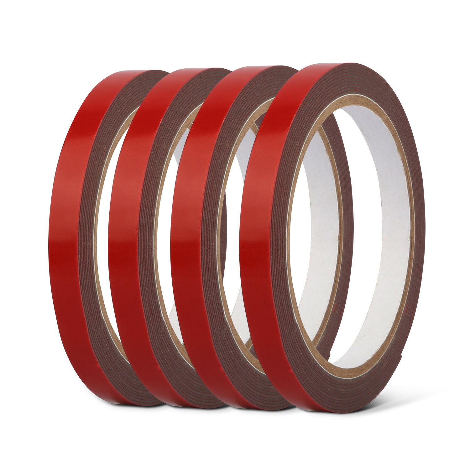 61f59428-6493-4979-a0f0-052e2656ade1.jpg 4 Rolls Car Double Sided Tapes Heavy Duty Double Sided Foam Tapes Strong Mounting Adhesive Tapes For Cars Truck Automotive 9.8FT Per Roll - Image 1