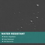 Indoor Outdoor Dark Gray Grommet Curtain 1 Panel - Image 2