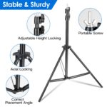 Shape Photo Video Backdrop Stand Heavy Duty Background Stand Adjustable Photography Backdrop Stand With 6 Spring Clamps Sandbag Carry Bag For  1Set 5X6.5FT T Studio Party Wedding - Image 4