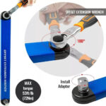 Offset Extension Wrench, Impact Grade Square Drive Adapters For Hard To Reach Fasteners In Tight Spaces 3 Piece Set - Image 5