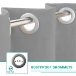 Grey Thermal Grommet Blackout Curtain 50 In. W X 84 In. L - Image 4