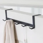 Hooks Over The Door 5 Hooks Home Key Hanging Storage Rack Clothes Coat Hat Towel Hanger Organizer Bathroom Kitchen Accessories - Image 3