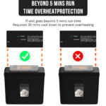 Woolsche 5 Sheet Cross Cut Paper Shredder For Home Use, Jam Proof - Image 5