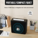 Woolsche 5 Sheet Cross Cut Paper Shredder For Home Use, Jam Proof - Image 3