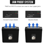 Woolsche 5 Sheet Cross Cut Paper Shredder For Home Use, Jam Proof - Image 6