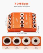 Drill Guide Angle 4 Sizes Portable Precision Drilling Guide Jig - Image 4