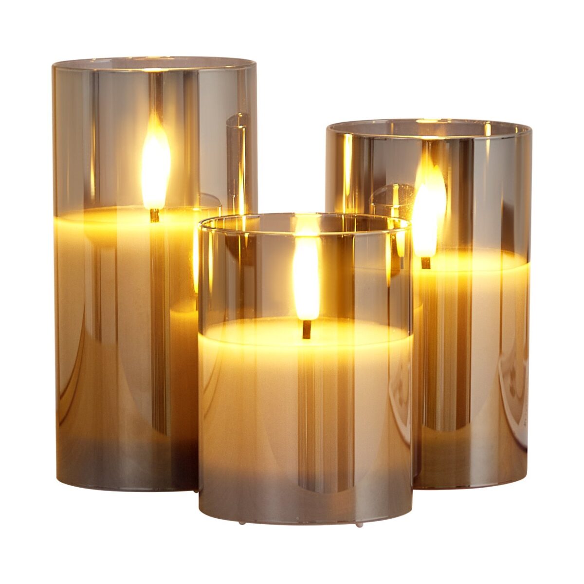 Flameless LED Candles 3 Pack Battery Operated Candles With Remote Control, Realistic Flickering Candles For Safe Ambiance - Image 3
